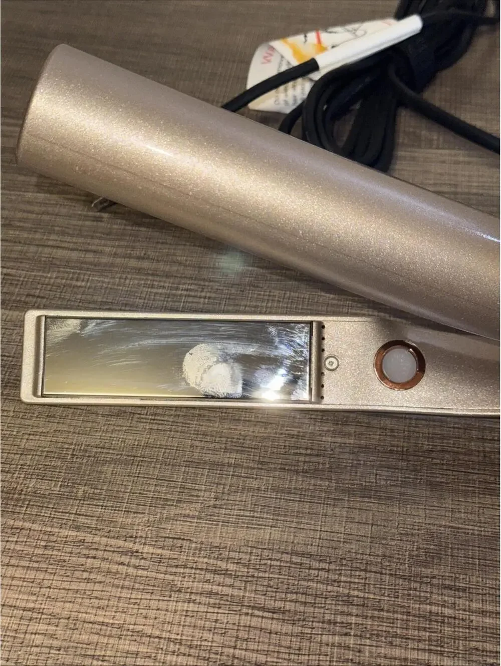 TYME Iron Pro 2-in-1 Hair Curler Straightener , 5 Heat Settings , Rose Gold